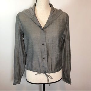 Anne Klein gray light cotton jacket. XS